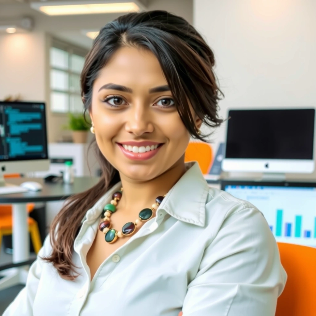 Maya Patel, Backend Developer portrait