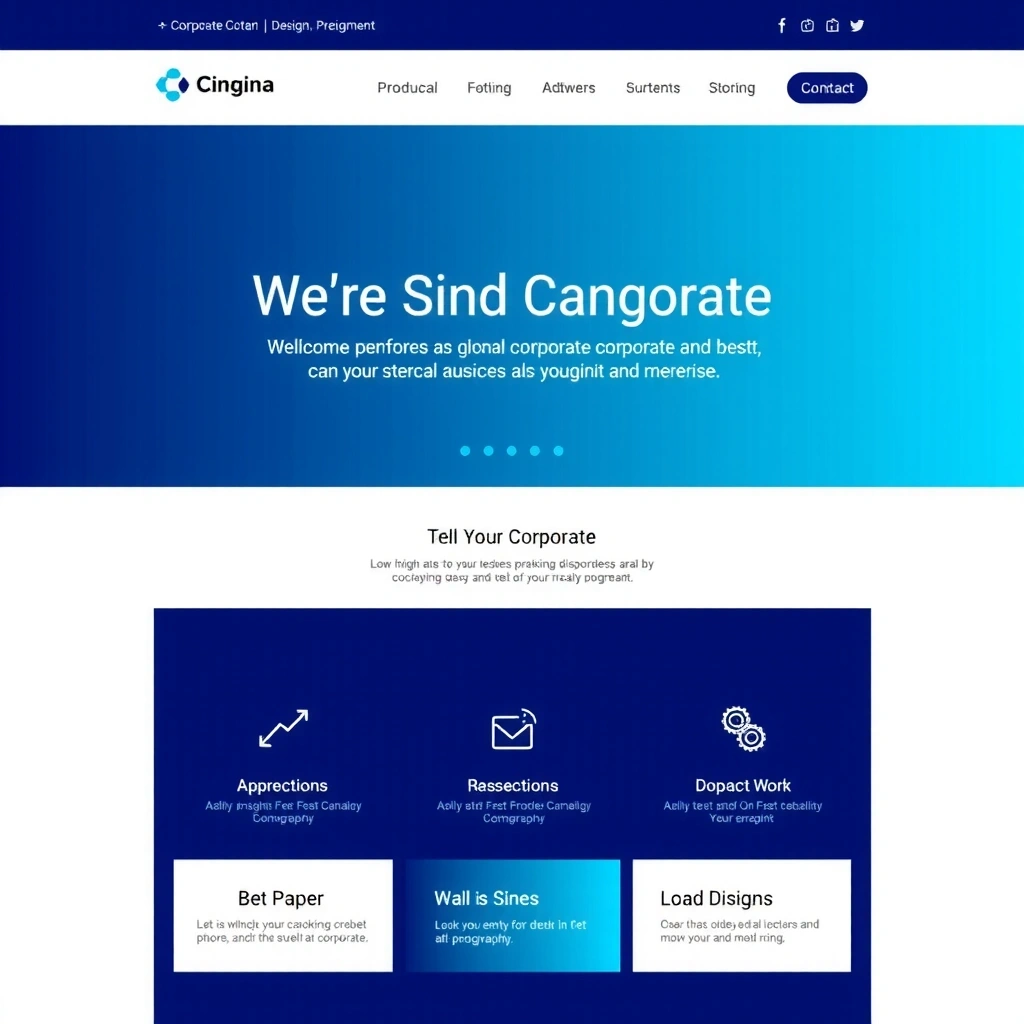 Corporate website design showcase