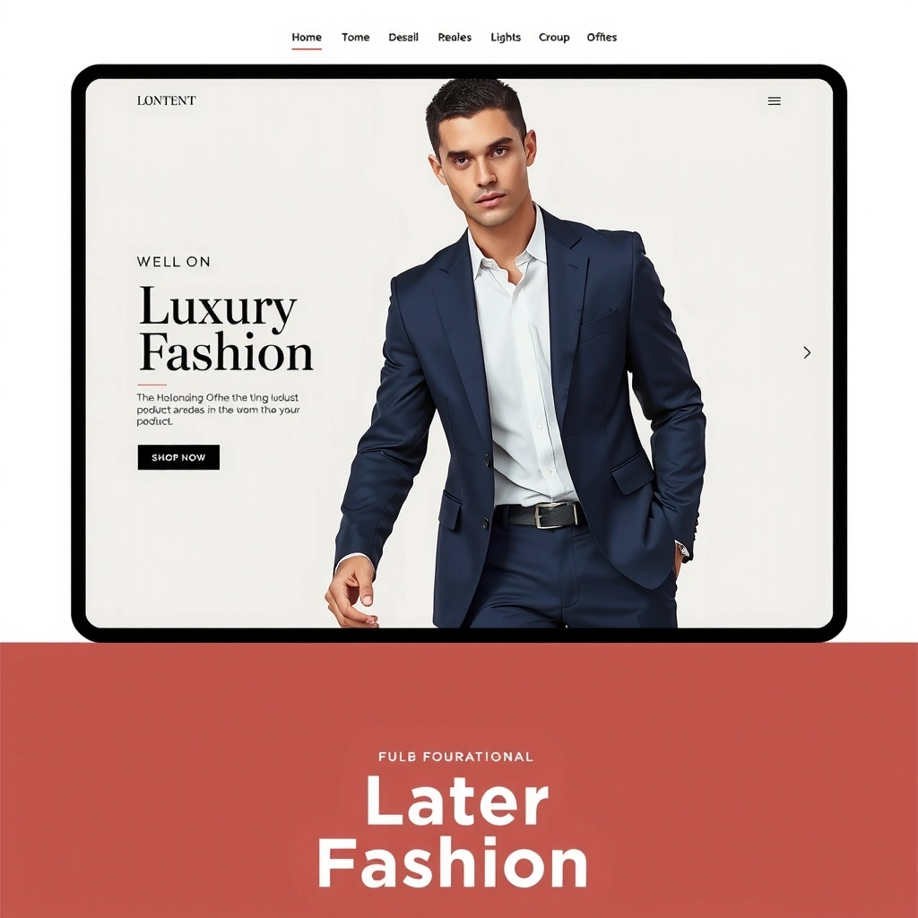 Luxury fashion brand website design