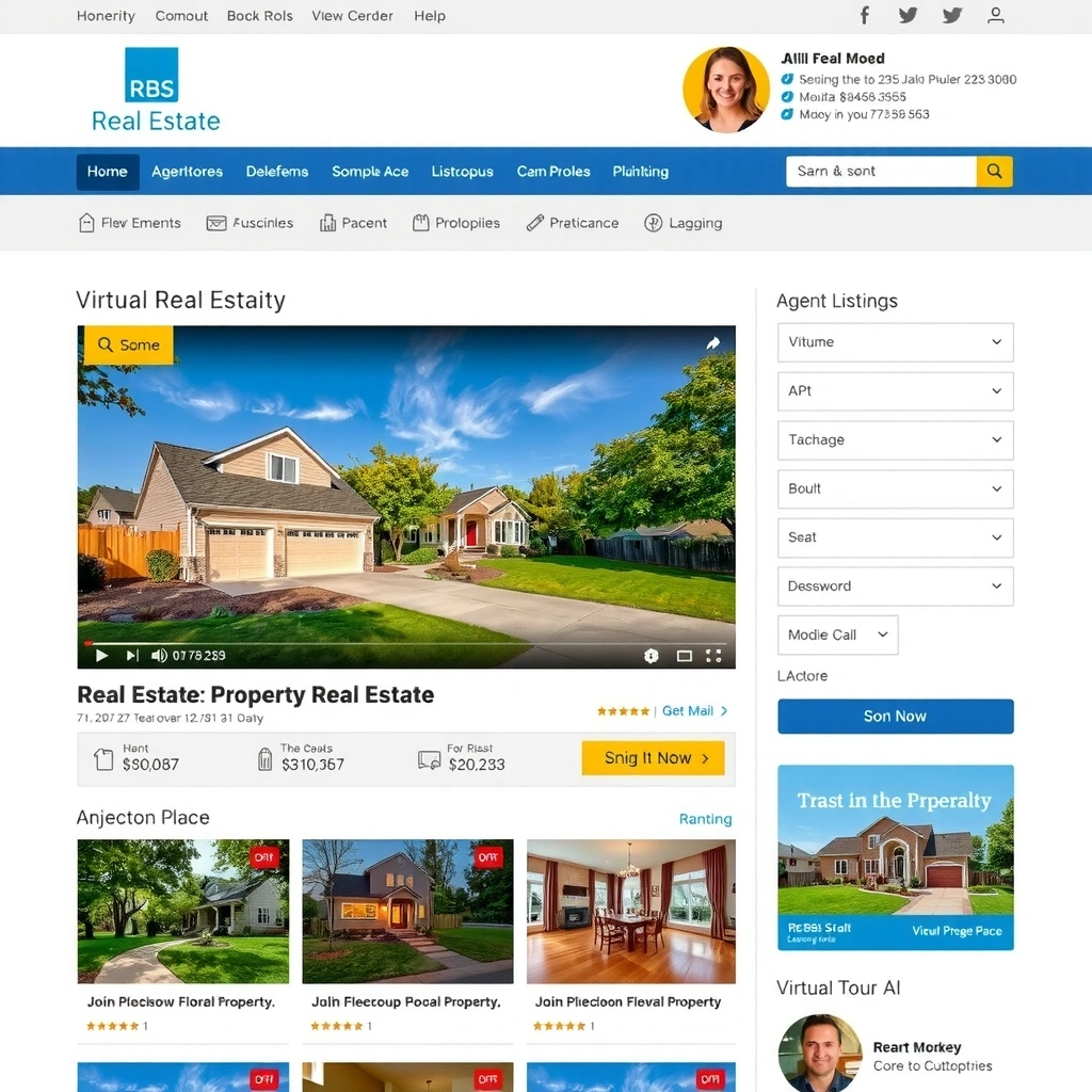 Real estate agency website design