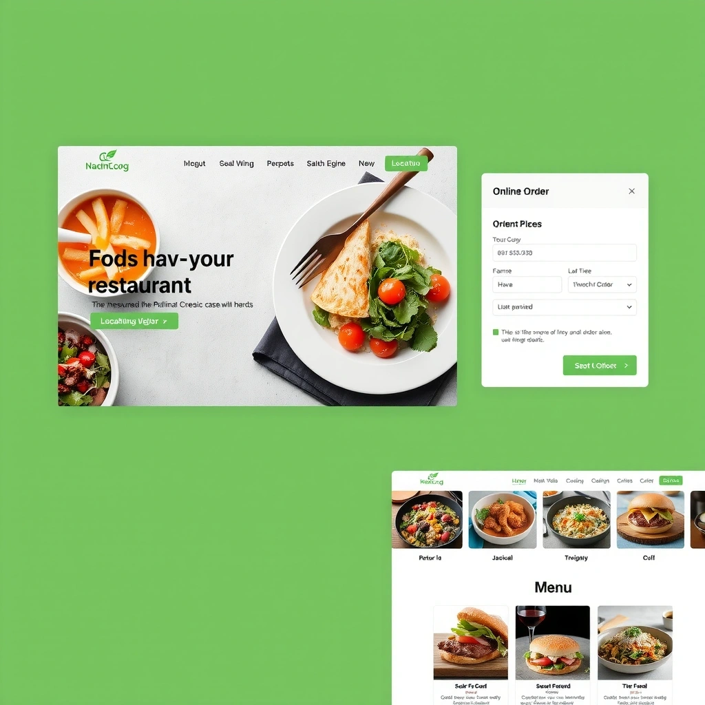 Restaurant chain website design